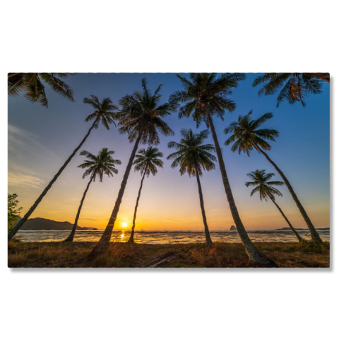 Apus și Răsări - Tablou Canvas - Peisaj Andaman, Coastele Koh Yao Yai, Serenitate Tropica 40x25CM