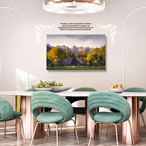 Tablou Canvas Peisaj cu Varfuri de Munte si Foliage Colorat, Europa, Calatorie, Parc, Roca 2711 40x25CM [2]