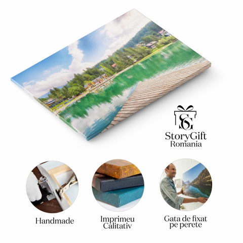 Peisaj Magnific pe Lacul Jasna – Slovenia, Marime 40x25CM [1]