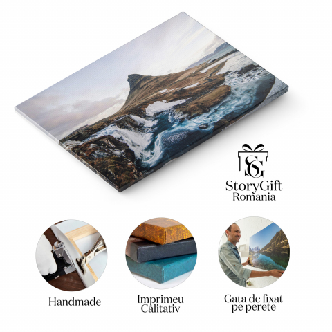 Tablou Canvas: Peisaj Islandez în Culoare, Marime 40x25CM [1]