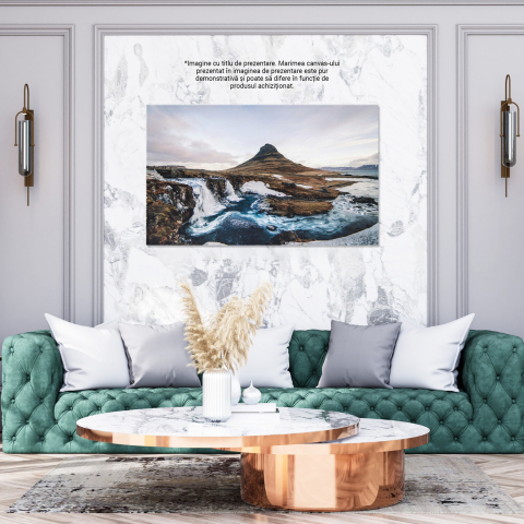 Tablou Canvas: Peisaj Islandez în Culoare, Marime 40x25CM [2]