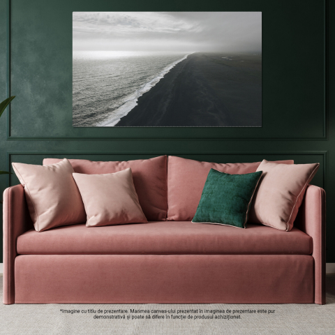 Tablou Canvas Peisaj Litoral în Islanda: Călătorind prin țara Gheizerelor, Marime 40x25CM [3]