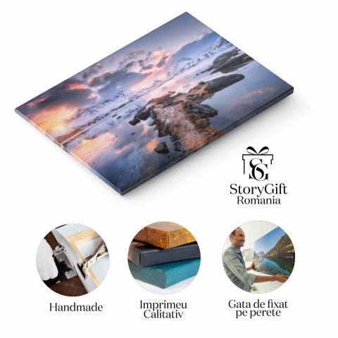 Peisaj Maritim la Apus - Oferă Eleganță Spațiului Tău, Marime 40x25CM [1]