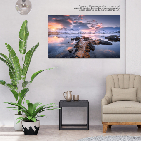 Peisaj Maritim la Apus - Oferă Eleganță Spațiului Tău, Marime 40x25CM [2]