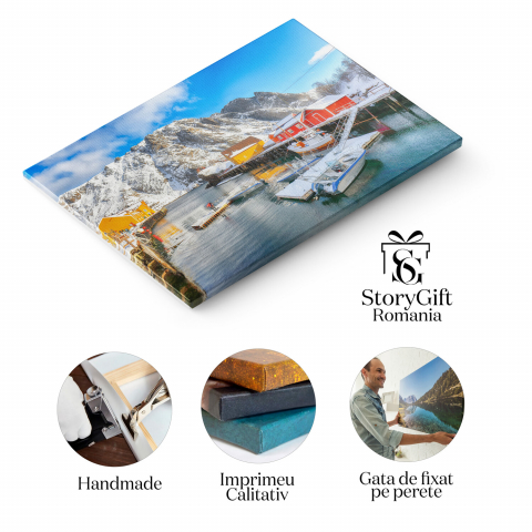 Peisaj Uimitor de Dimineață pe Marea Norvegiană, Marime 40x25CM [1]