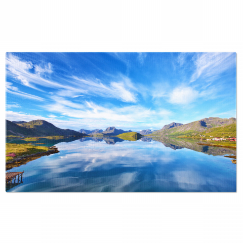 Peisajul Lofoten: Munți și Natură Norvegiană, Marime 40x25CM