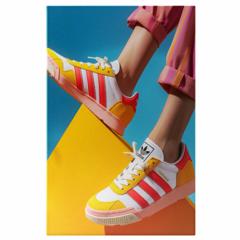 Sport - Încălțăminte Adidas Colorată: O Vară în Nuanțe Puternice, Marime 40x25CM