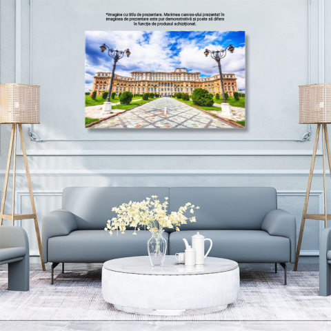 Tablou Canvas: Perspective Asupra Bucurestiului - Arhitectura, Capitala, Centru, Urban 40x25CM [2]