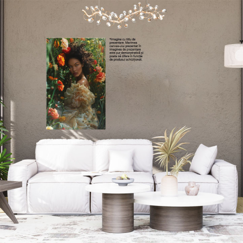 Tablou Canvas: Piele Bronzată în Culorile Tăcerii O Odă Adusă Naturii Înfloritoare Primăvara Pictura Digitala 40x25CM [1]