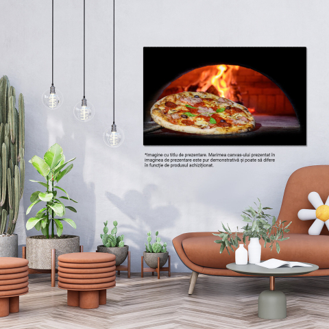 Pizza Tradițională în Cuptor de Lemn: Aroma Mozzarella și Experiența Pizzeriei, Marime 40x25CM [2]