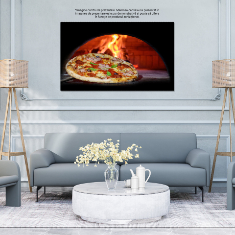 Pizza Tradițională în Cuptor de Lemn: Aroma Mozzarella și Experiența Pizzeriei, Marime 40x25CM [3]