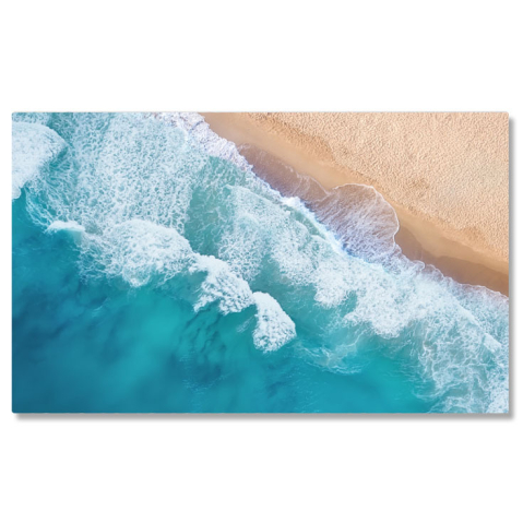 Peisaje cu Drona - Tablou Canvas Plaja din Vederea de Susaerian, turquoise, vara, apa, plaja 682 40x25CM