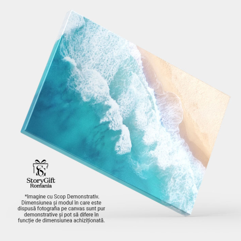 Tablou Canvas Plaja din Vederea de Susaerian, turquoise, vara, apa, plaja 682 40x25CM [3]