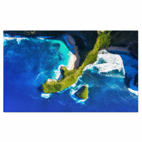 Peisaje cu Drona - Plaja Kelingking – Nusa Penida, Bali, Indonezia I, Marime 40x25CM