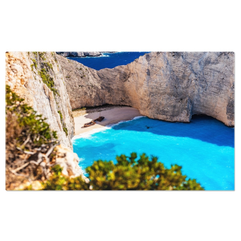 Marimea 90x60CM - Tablou Canvas Plaja Navagio din Zakynthos, Grecia; Grecia, Zakynthos, Plaja, Navagio, Peisaj Marin 90x60CM