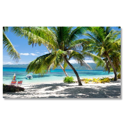 Plajă - Tablou Canvas Plaja Tropicala, resort, plaja, palmieri, ocean, paradis, turism, vara 4792 40x25CM