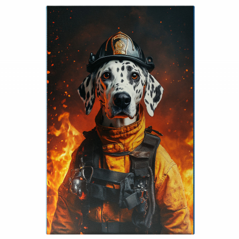 Meserii - Tablou Canvas Personalizat Pompier Intre Flacari
Marime 40x25CM