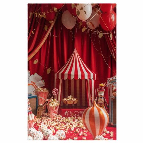 Popcorn la Teatru în Miniatură - Aranjamente Festive Colorate, Marime 40x25CM