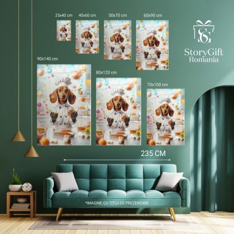 Tablou Canvas Personalizat Bucătar Cheff În Bucătărie
Marime 40x25CM [5]