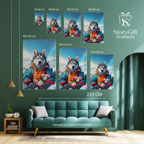 Tablou Canvas Personalizat Aurora Boreală la Polul Nord
Marime 120x80CM [5]