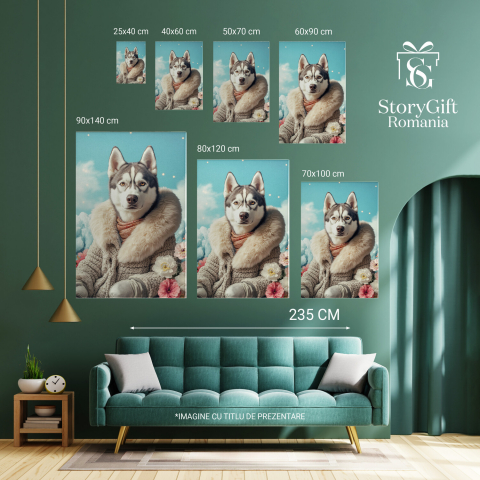 Tablou Canvas Personalizat Portret cu Haină de Blană Croșetată Nude
Marime 40x25CM [5]