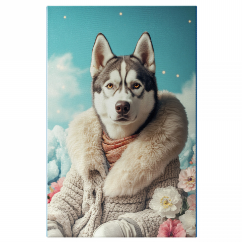 Natură - Tablou Canvas Personalizat Portret cu Haină de Blană Croșetată Nude
Marime 140x90CM