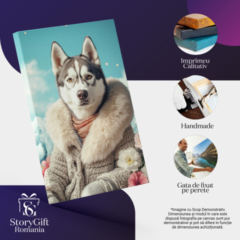 Tablou Canvas Personalizat Portret cu Haină de Blană Croșetată Nude
Marime 40x25CM [3]