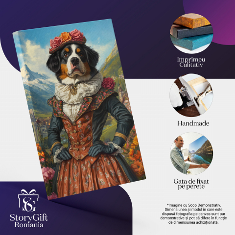 Tablou Canvas Personalizat Portret Marchiza RegalăMarime 120x80CM [3]