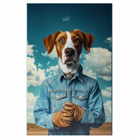 Natură - Tablou Canvas Personalizat Portret Modern cu Salopetă de Denim
Marime 40x25CM