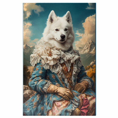 Natură - Tablou Canvas Personalizat Portret Regal cu Guler Stil Ruff
Marime 40x25CM