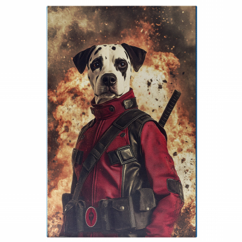 SuperErou -  Tablou Canvas Personalizat Deadpool În Foc Cu Costum Roșu




Marime 40x25CM