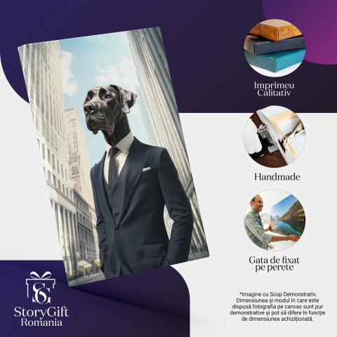  Tablou Canvas Personalizat Costum Office Clasic Cu Clădiri ÎnalteMarime 40x25CM [3]