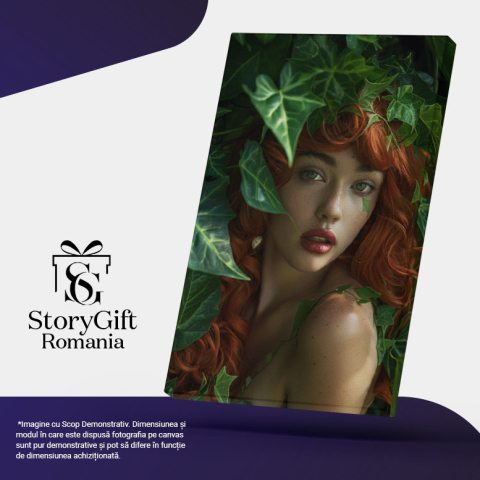 Tablou Canvas:  Portret Zână în Iederă- Fotografie Artistică și Basm Pictura Digitala 40x25CM [4]