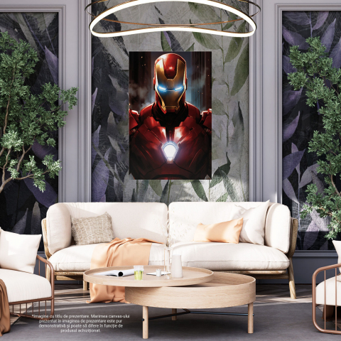 Tablou Canvas Portret Iron Man | Pictură Digitală din Universul Marvel, Marime 40x25CM [3]