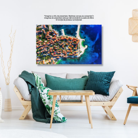 Tablou Canvas Portul Pictoresc din Orasul Vechi Dubrovnik Dubrovnik, Croatia, oras vechi, apus, port 1729 40x25CM [2]