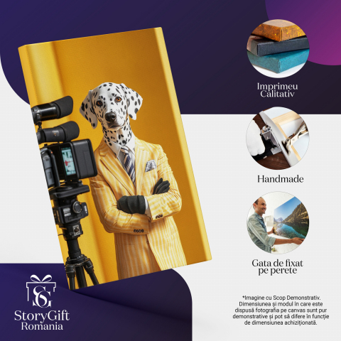 Tablou Canvas Personalizat Prezentator TV Elegant
Marime 40x25CM [3]