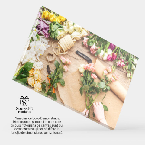 Tablou Canvas - Primavara in Floare - Flori Proaspete intr-un Buquet Minunat 40x25CM [3]