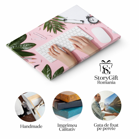 Tablou Canvas: Primăvara la Birou și Design Modern, Marime 40x25CM [1]