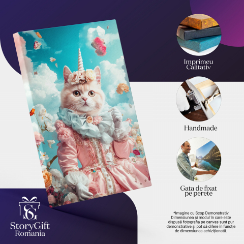 Prințesă Regală în Tinuta Roz Pudră - Decor Fashion și Elegant
Marime 40x25CM [3]