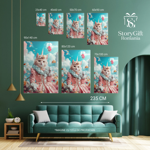 Prințesă Regală în Tinuta Roz Pudră - Decor Fashion și Elegant
Marime 40x25CM [5]