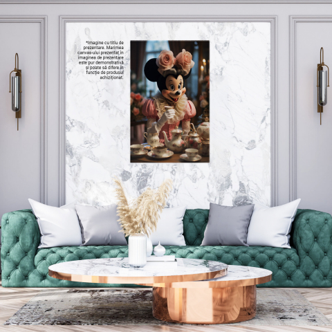 Prințesa Minnie Bea Ceai Regal cu Trandafiri Mari, Marime 40x25CM [2]