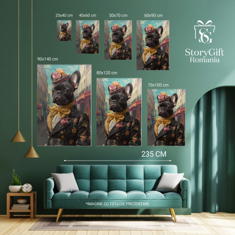  Tablou Canvas Personalizat Prințesa Regală Pe Străzile ParisuluiMarime 140x90CM [5]