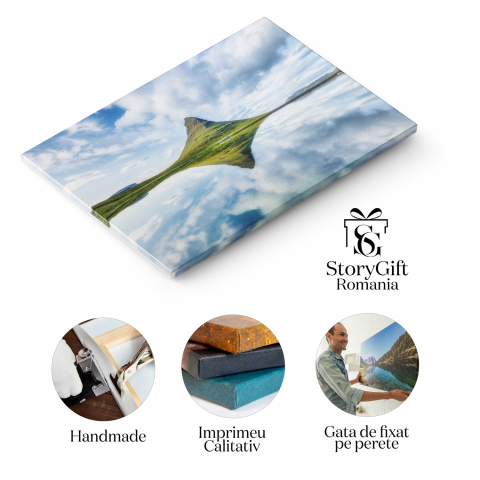 Priveliste Kirkjufell și Lacul – Islanda, Marime 40x25CM [1]