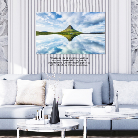 Priveliste Kirkjufell și Lacul – Islanda, Marime 40x25CM [2]