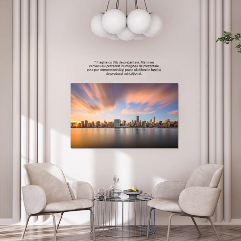 Privire la New York - Linia Orizontului Manhattanului în Lumina Apusului, Marime 40x25CM [3]