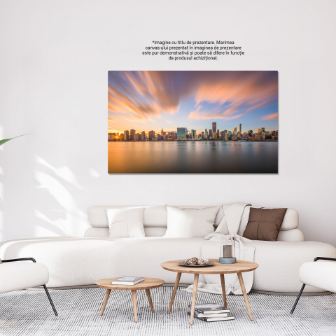 Privire la New York - Linia Orizontului Manhattanului în Lumina Apusului, Marime 40x25CM [2]