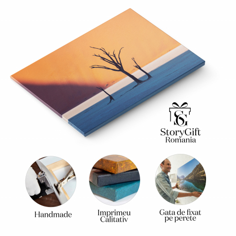 Pustiul African din DeadVlei: Sand, Dune și Peisaje Din Namibia, Marime 40x25CM [1]