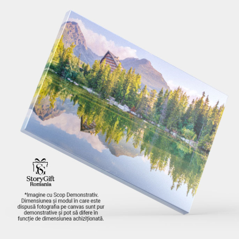 Tablou Canvas: Rasarit de Soare in Mijlocul Naturii, Peisaj Linistit in Slovacia 40x25CM [3]