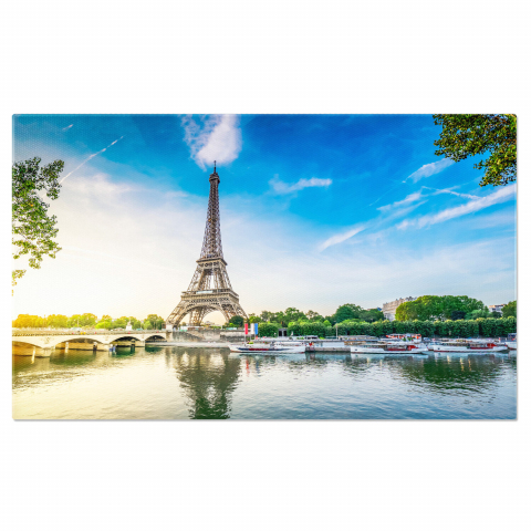 Atracții Turistice - Răsărit de Soare la Trocadero - O Viziune asupra Parisului, Marime 40x25CM