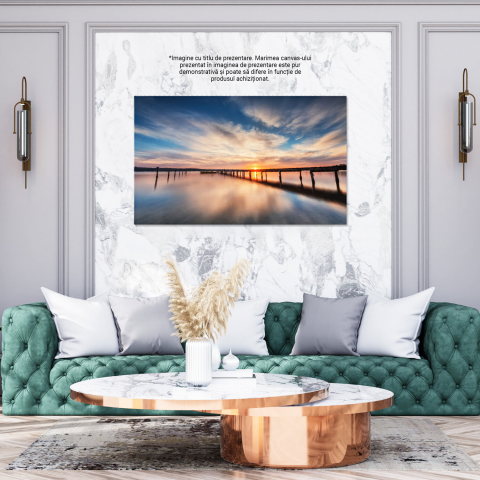 Tablou Canvas: Răsărit în Munți - Reflexii de Cer, Marime 40x25CM [2]